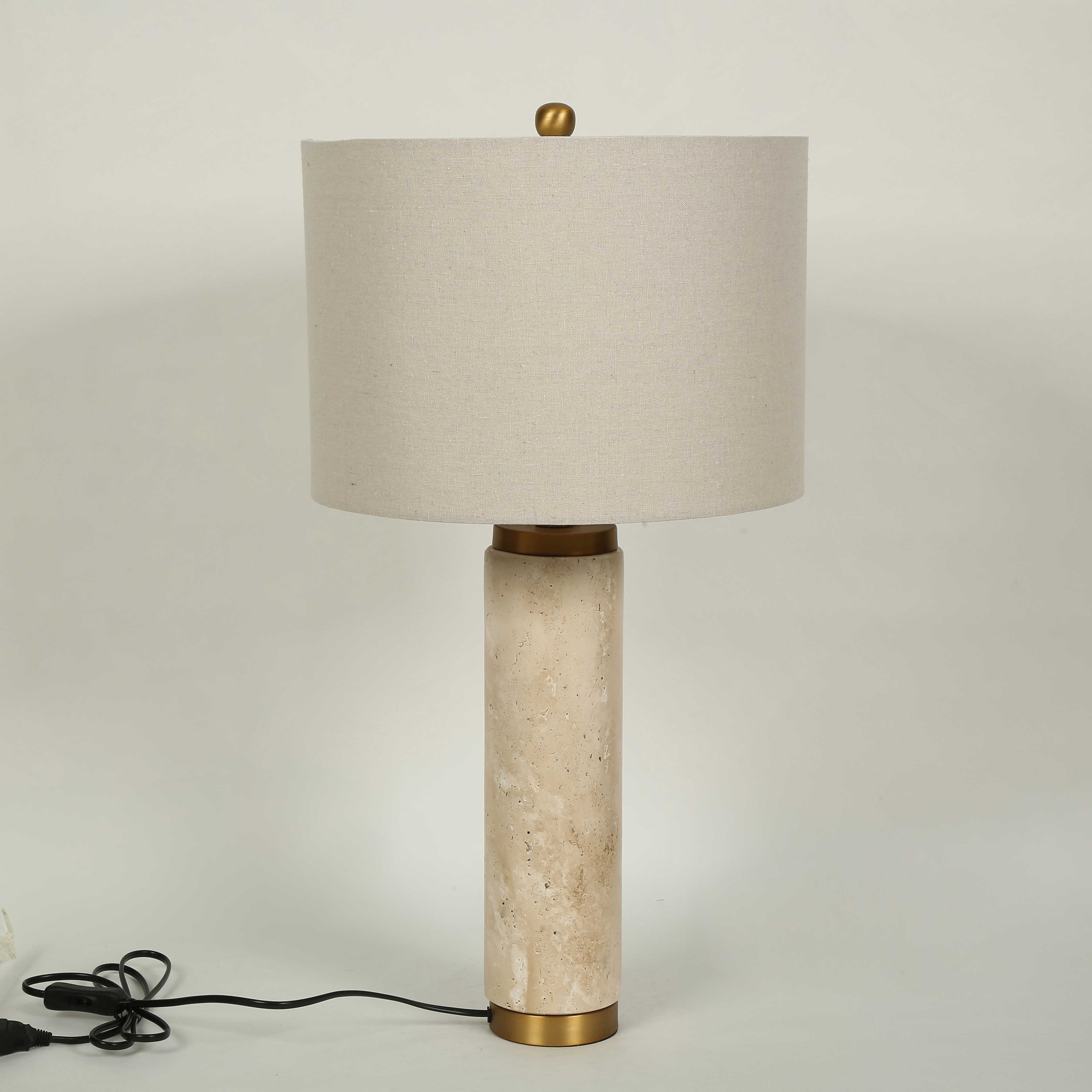 Oval Doğal Taş Abajur